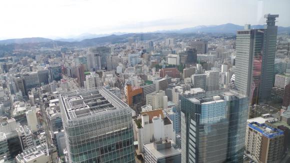 アエル31階からの眺め（西方面）