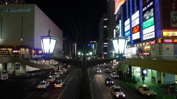街灯／仙台駅