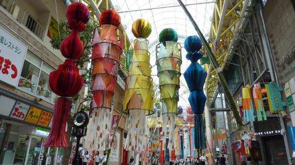 鐘崎さんの七夕飾り