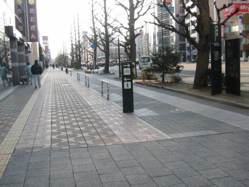 東二番丁通りの自転車レーン