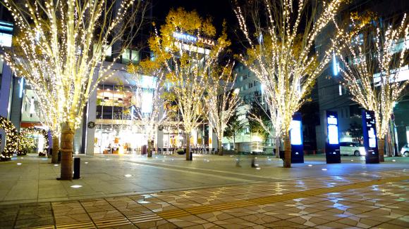 トラストシティのイルミネーション