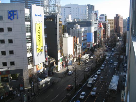 上から見る広瀬通り