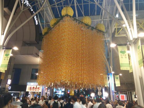 藤崎前の七夕飾り2017