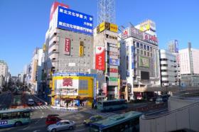 南町通り／ペデストリアンデッキより