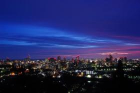 朝焼け@青葉城址