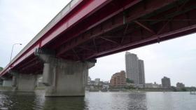 ボートから見る宮沢橋