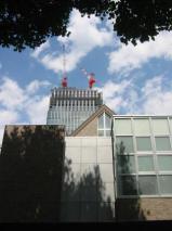 建設中の高層ホテル/仙台トラストシティ