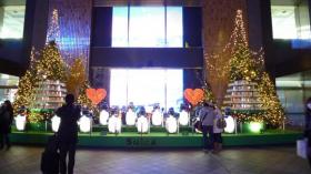 光のSuica ペンギンオブジェ