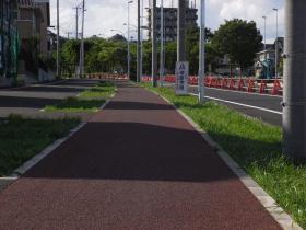 郡山折立線暫定開通（八木山南団地内）